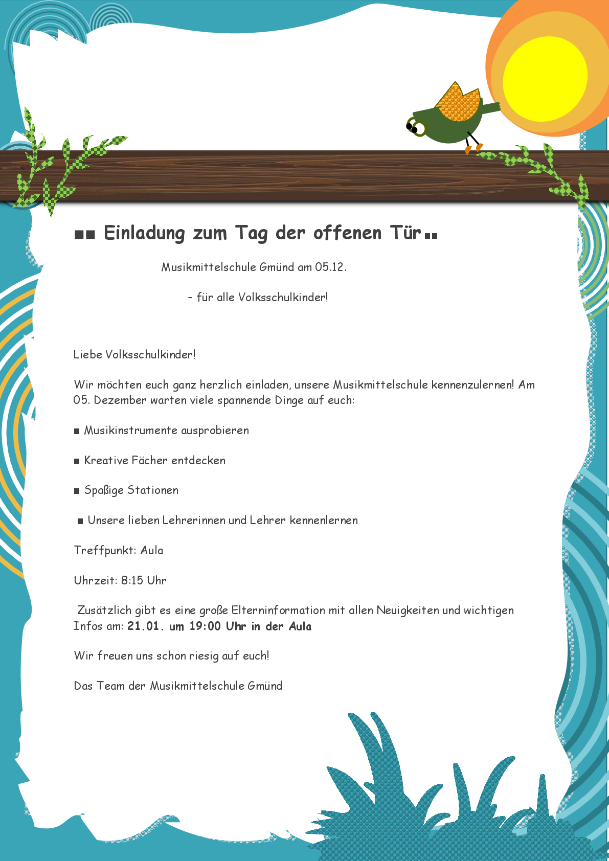 Einladung zum Tag der offenen Tür 001